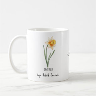 Café Caneca da Flor de Nascimento de Dezembro – Narciso