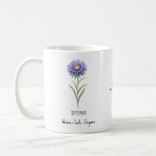 Café Caneca da Flor de Nascimento de Setembro – Aster