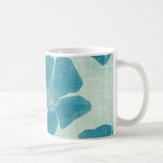 Café Caneca da flor de turquesa