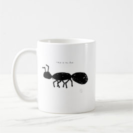 Café Caneca da Formiga Engraçada - Presente de Animal M