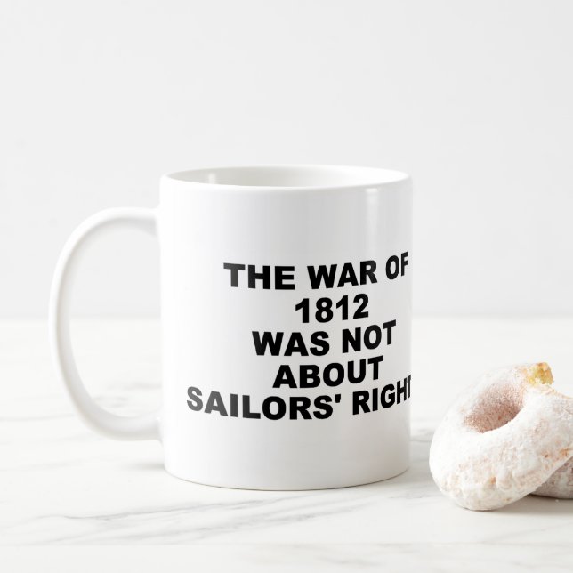 Café Caneca da Guerra de 1812 (Com Donut)