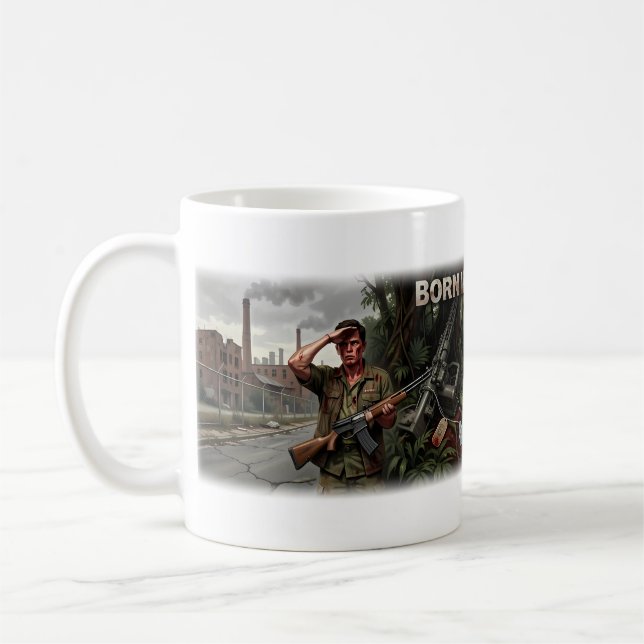 Café Caneca da História de um Veterano do Vietnã Nascid (Esquerda)