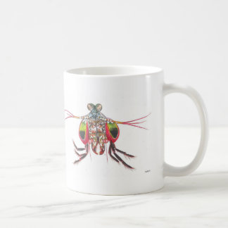 Café Caneca da imagem dobro de camarão de louva-a-deus