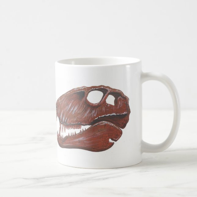 Café Caneca da imagem dobro do crânio de Dimetrodon (Direita)