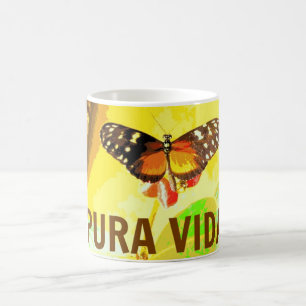 Café Caneca da lembrança de Costa Rica da borboleta de