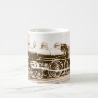 Caneca da locomotiva de vapor