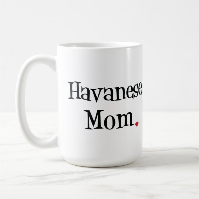 Café Caneca da mamã de Havanese (Esquerda)