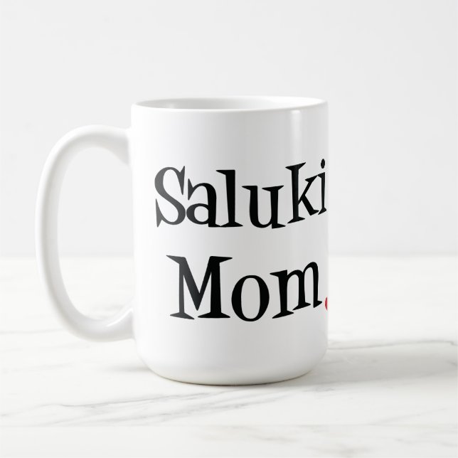 Café Caneca da mamã de Saluki (Esquerda)