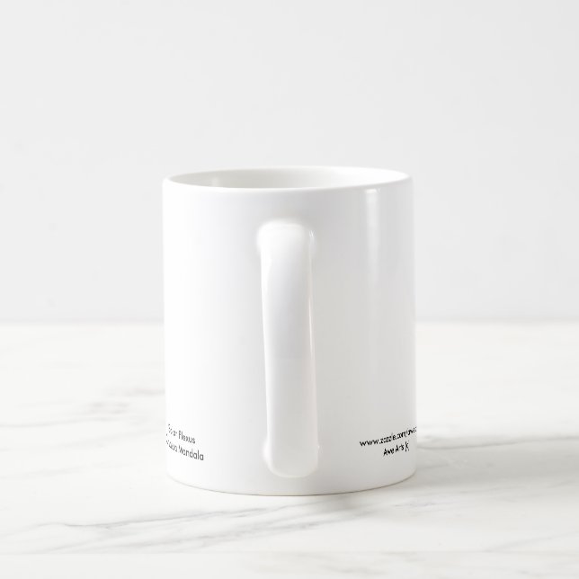 Café Caneca da mandala de Chakra do plexo solar (Alça)