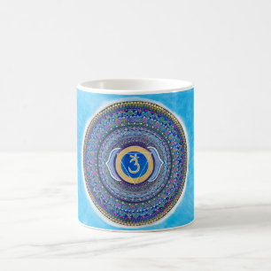 Café Caneca da mandala de Chakra do terceiro olho