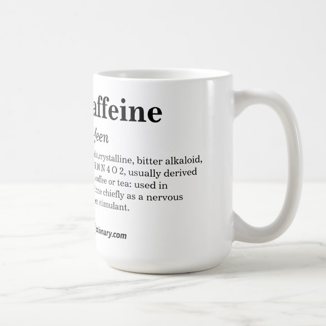 Café caneca da manhã de Dictionary.com (Direita)