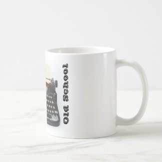 Café Caneca da máquina de escrever da velha escola