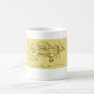 Café Caneca da máquina de vôo