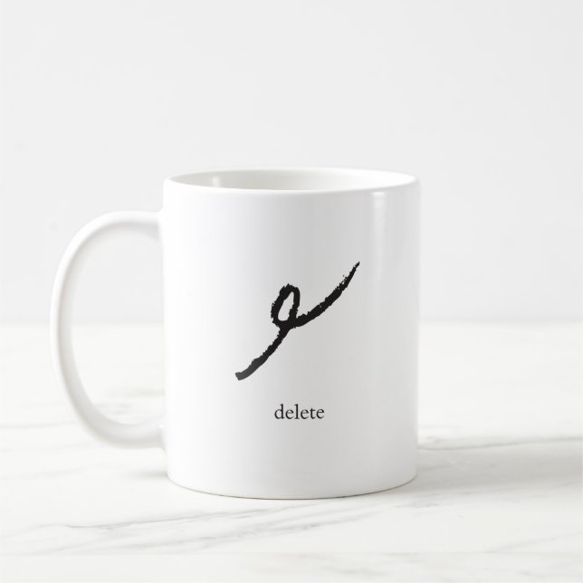 Café caneca da marca de corrector -- supressão (Esquerda)