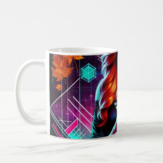 Café Caneca da Menina de Doces com Caveira de Açúcar Cy (Esquerda)