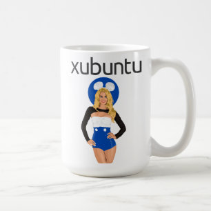 Café Caneca da menina de Xubuntu!