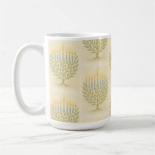 Café Caneca da Menorá de Chanukah