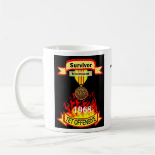 Café Caneca da ofensiva de Vietnam Tet do sobrevivente