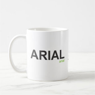 Café Caneca da pia batismal de Arial