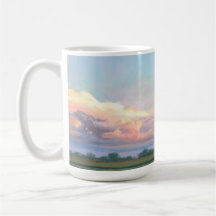 Caneca da pintura do por do sol de Midwest por