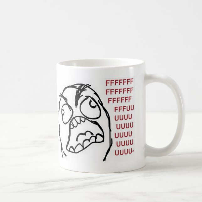 Café Caneca da raiva de FFFFFFFUUUUUUU (Direita)