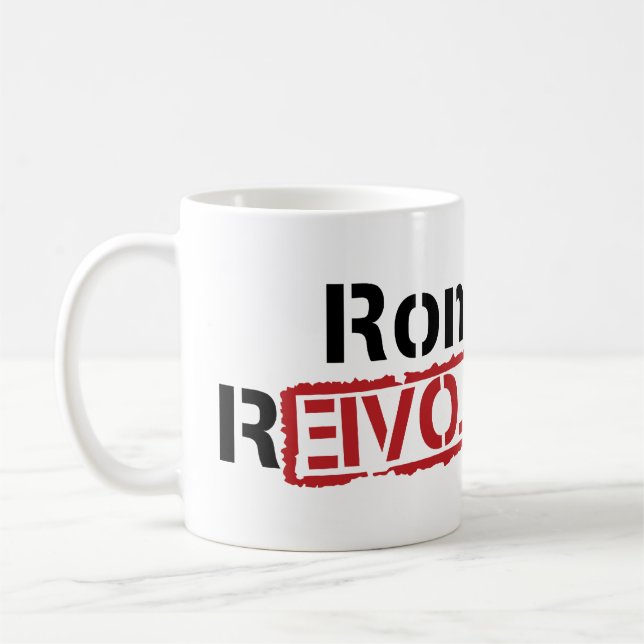 Café Caneca da revolução de Ron Paul (Esquerda)