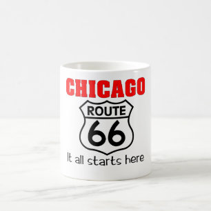 Café Caneca da rota 66 de Chicago