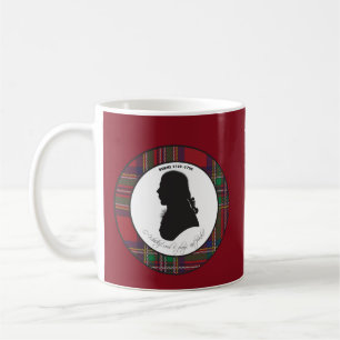 Café Caneca da silhueta de Robert Burns