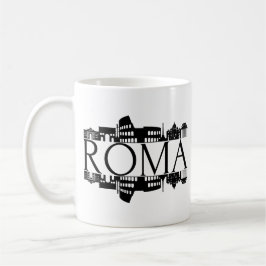 Café Caneca da Silhueta de Roma – Lembrança de Pontos T
