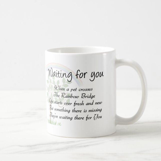 Café Caneca da simpatia da perda do animal de estimação (Direita)