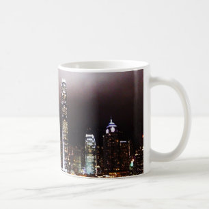 Café Caneca da skyline de Hong Kong