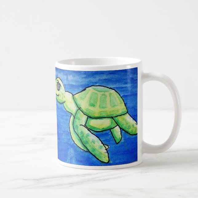 Café Caneca da tartaruga de mar de Dina, imagem dobro, (Direita)