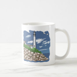 Café caneca da torre de luz de Manitou