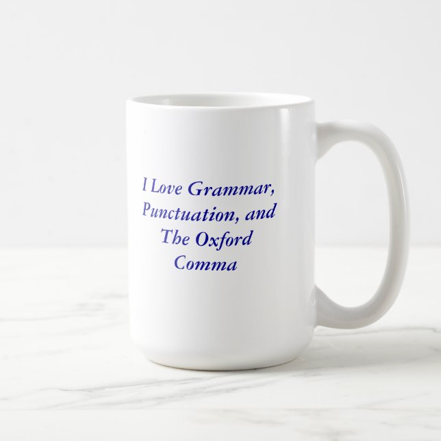 Café Caneca da vírgula de Oxford (Direita)