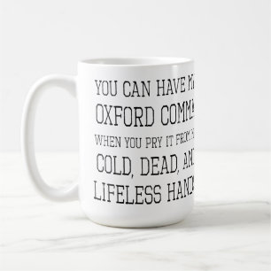 Café Caneca da vírgula de Oxford