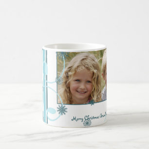 Café Caneca das avós do Feliz Natal dos flocos de neve