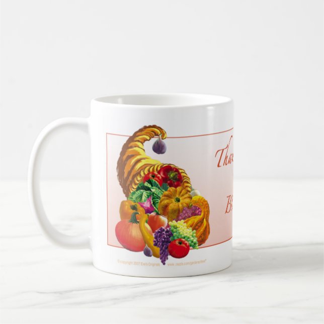 Café Caneca das BÊNÇÃOS da ACÇÃO DE GRAÇAS (Esquerda)