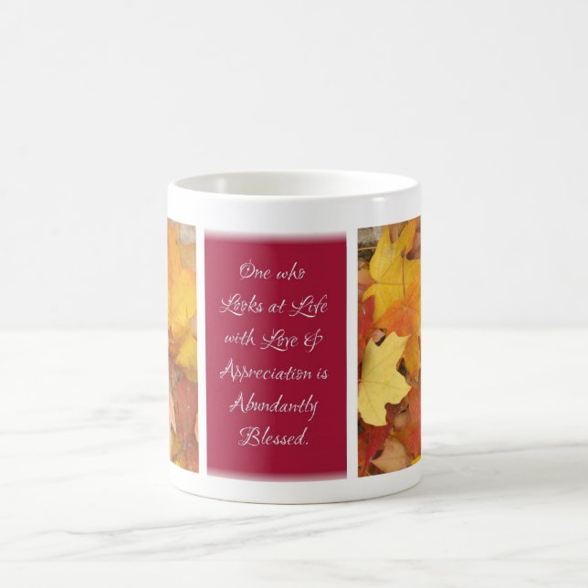 Café Caneca das bênçãos da acção de graças - aumentaram (Centro)