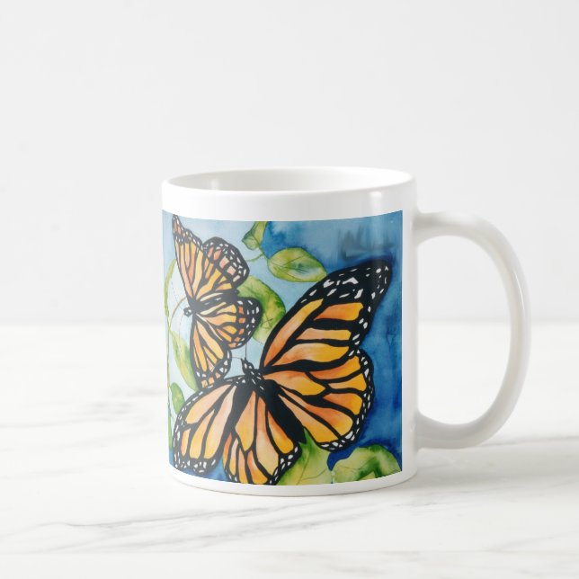 Café caneca das borboletas de monarca (Direita)