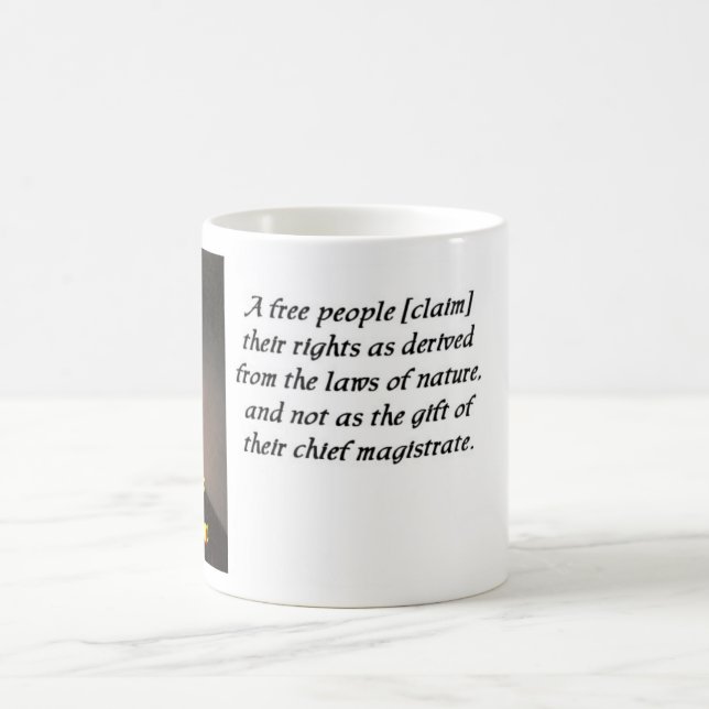 Café Caneca das citações 5 de Thomas Jefferson (Centro)