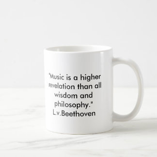 Café Caneca das citações de Beethoven