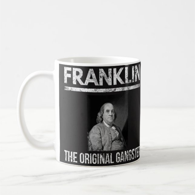 Café Caneca das citações de Benjamin Franklin - (Esquerda)