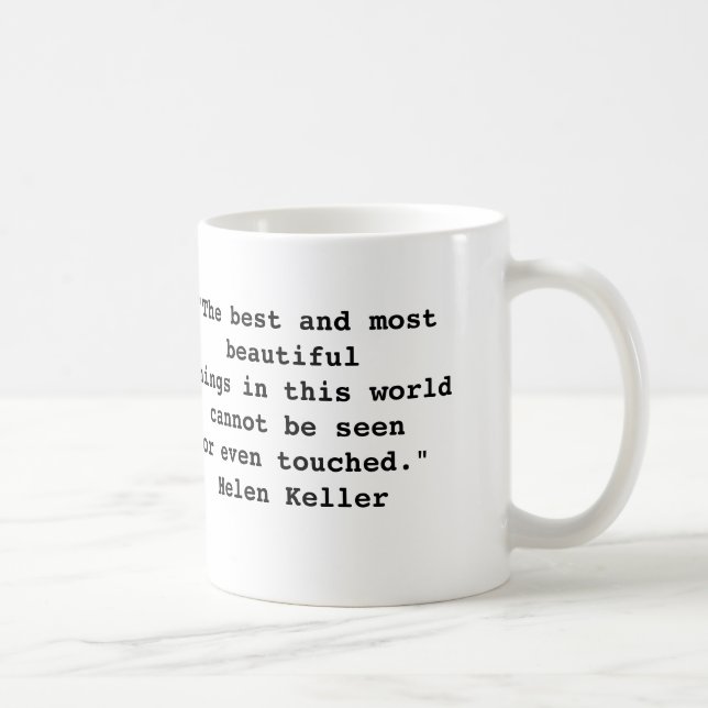 Café Caneca das citações de Helen Keller (Direita)