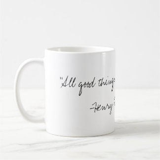 Café Caneca das citações de Henry David Thoreau