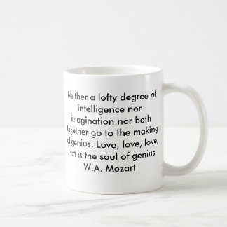 Café Caneca das citações de Mozart