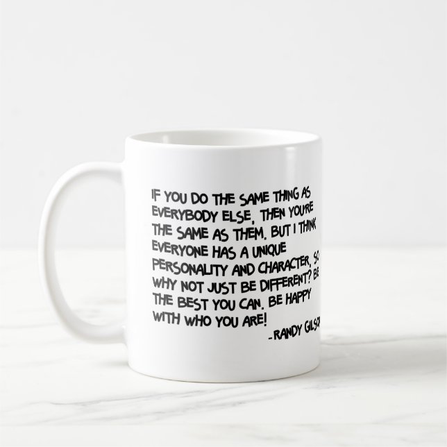 Café Caneca das citações de Randyland (Esquerda)