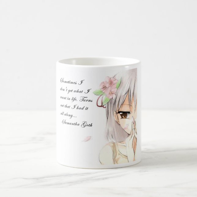 Café Caneca das citações do Anime do gótico de Samantha (Centro)