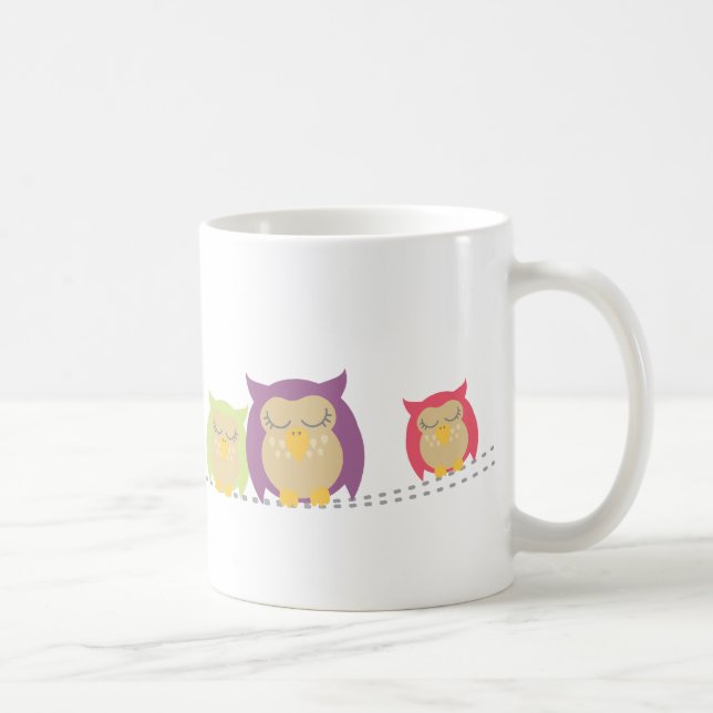 Café Caneca das corujas de Kawaii (Direita)