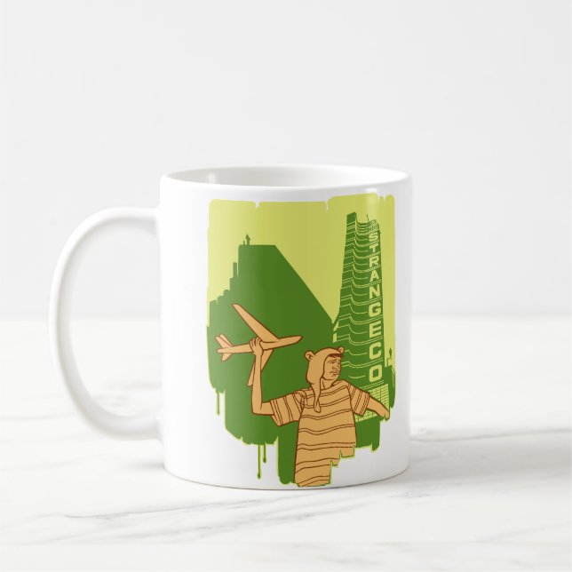 Café Caneca das linhas aéreas de Strangeco (Esquerda)