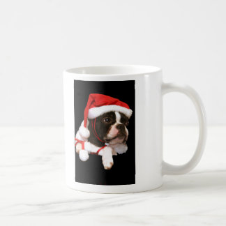 Café Caneca das patas do papai noel do filhote de